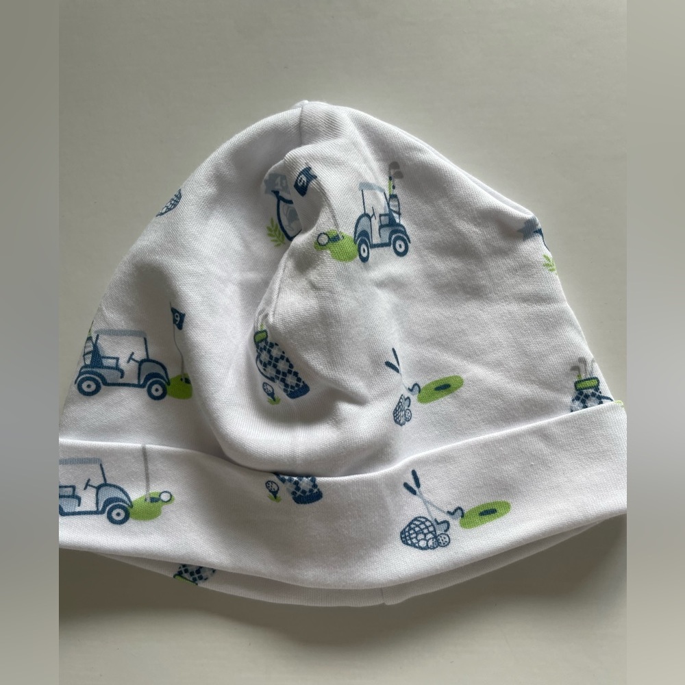 Kissy kissy newborn hat golf carts